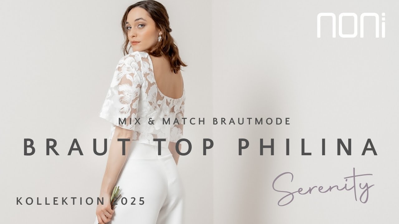 Romantisches Braut Top aus floraler Spitze Philina - noni Brautmode Kollektion 2025 "Serenity"