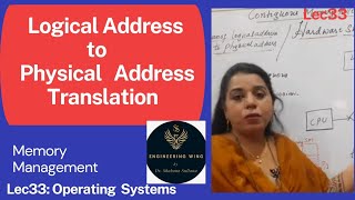 Lec39:Address Translation:Logical to Physical