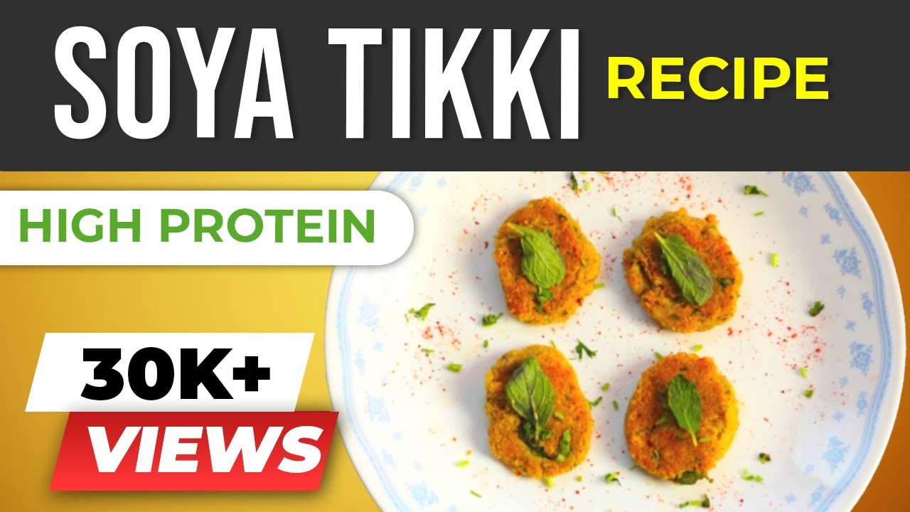 Soya Tikki - Indian snacks recipes VEGETARIAN - Healthy for children ! - BeerBiceps veg recipes - YouTube