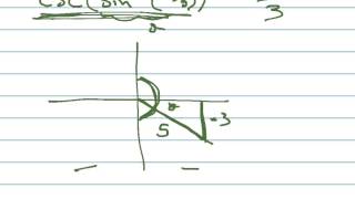 evaluate csc arcsin 3 5 sec arcsin 3 5 etc