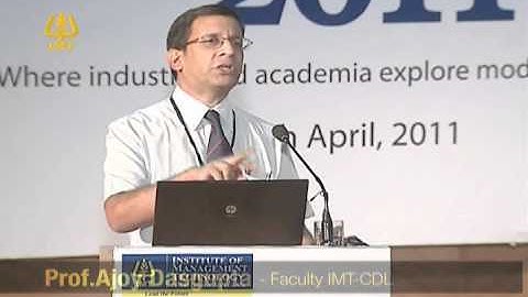 IMT CDL : Prof.Ajoy Dasgupta - Markedmia