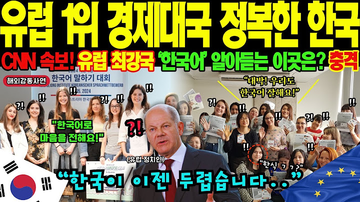 [해외감동사연] "한국이 점령한 유럽 최강 부자나라" 유럽 1위 국가 전역이 한글로 도배되자 EU 전체가 발칵! 베를린발 한국화 쓰나미에 서방세계 경악! 전국 학교 한글 도배 현장