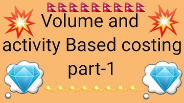 Volume and activity based costing// part-1// Accounting in nepali // MH and LH