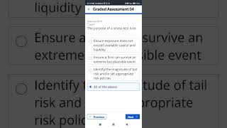 [Week 5] Introduction to Risk Management #shorts #finance #coursera #courseraquizanswers