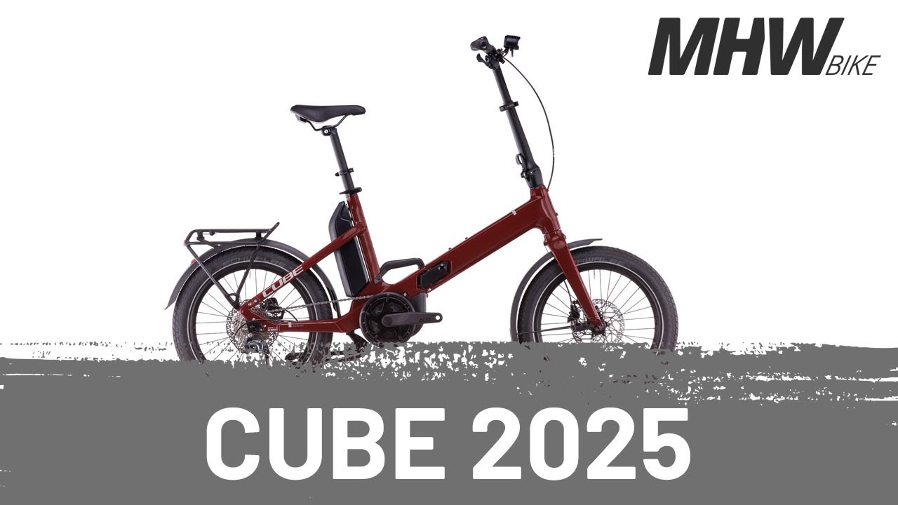 Cube Fold Hybrid 500 merlotrednreflex - E-Bike Faltrad