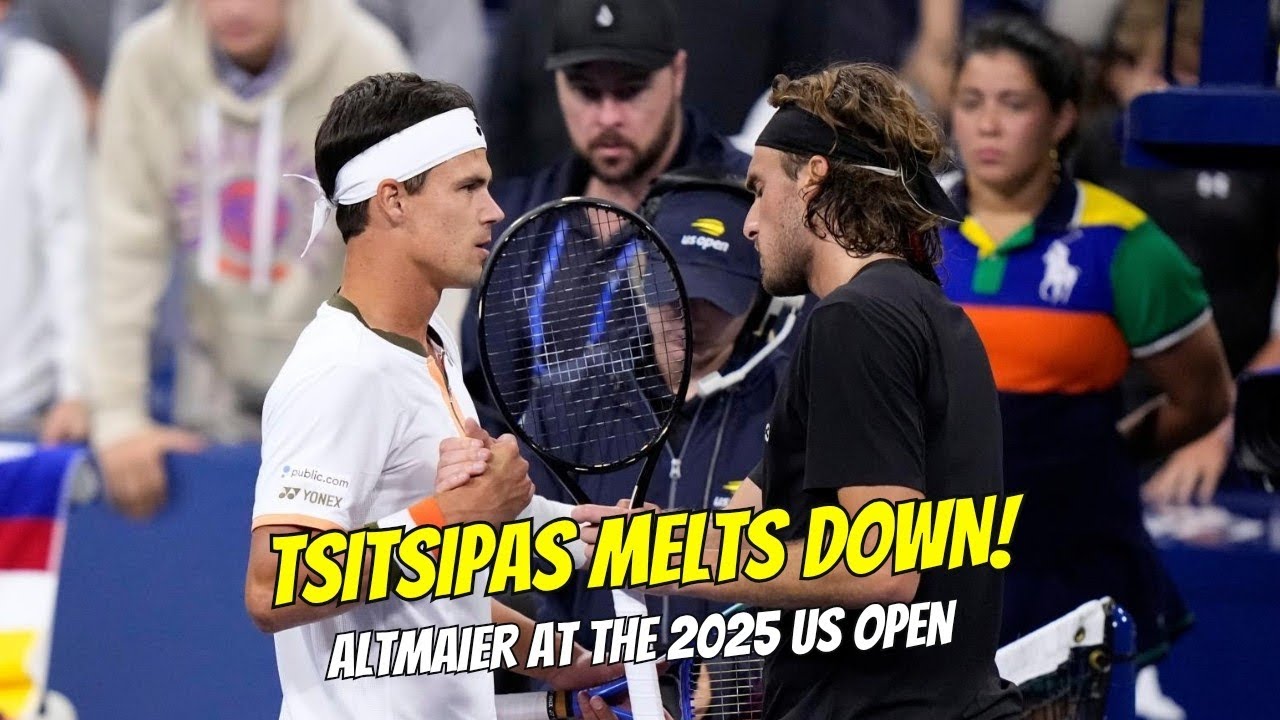 🎾 Tsitsipas vs Altmaier 🔥 US Open 2025 DRAMA | Underarm Serve Controversy 😱