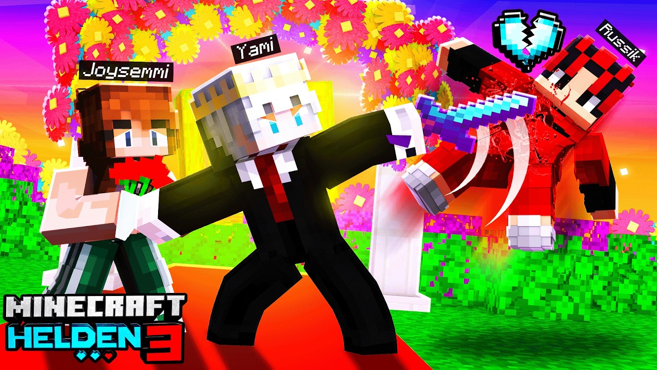 Ich MACHE DRITTEN HERZENKILL während MEINER HOCHZEIT mit JOY! (Minecraft Helden 3)