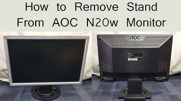 How to remove based stand from AOC N20w monitor.#aoc #fixed #solved #N20w #lcd