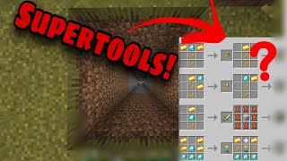 Using *SUPERTOOLS* in mincraft.........(insane)