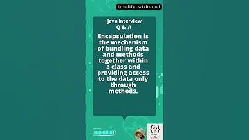 Java Interview Series | Encapsulation in Java | #shorts #javainterviewquestions