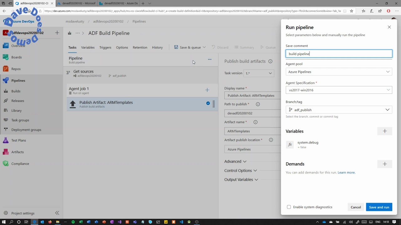 DataOps 2 - Azure Data Factory Code Promotion and CI/CD - YouTube