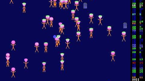 Old school graphical simulation inspired by genetic algorithms - I