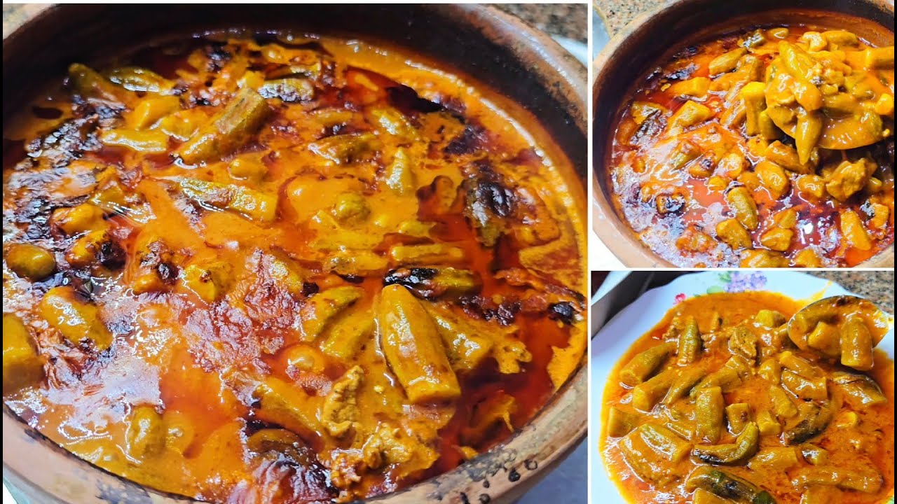 طاجن البامية باللحمة عطريقتي الغزاوية المميزة😇 حيطلبوها منك كل يوم👌 مافيش احلى من كده بطعم وريحة😇