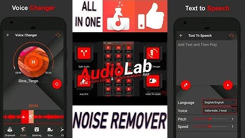 AudioLab -Android App Free |Remove Background Noise|Ringtone maker|Voice Changer|Add Music To Voice
