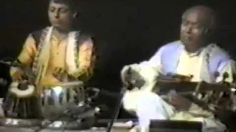 Ustad Ali Akbar Khan accompanied by Pandit Swapan Chaudhuri on the Tabla ...1986. Ustad Ali Akbar Khan accompanied by Pandit Swapan Chaudhuri on the Tabla ...1986.