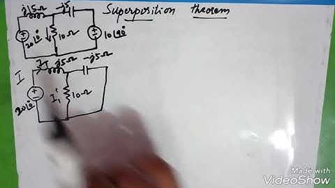 How to prove superposition theorem with example in network theory