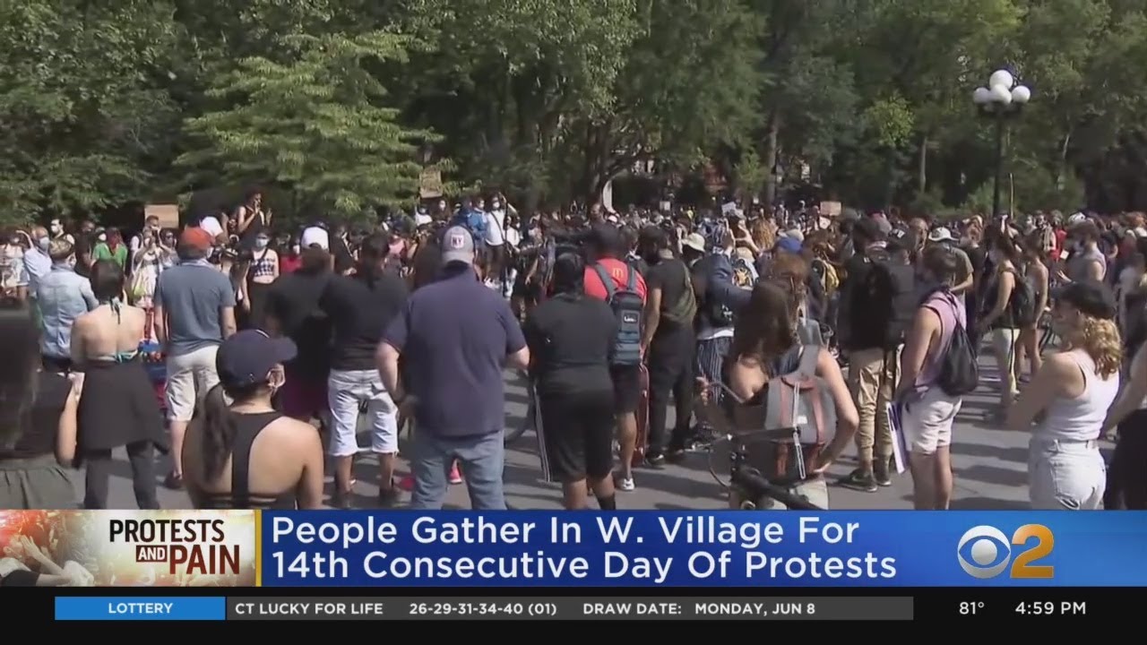 Crowds Gather In West Village For 14th Consecutive Day Of Protests