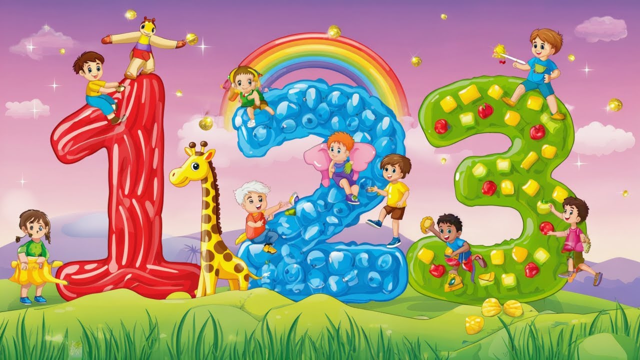 Numbers Song |Learn counting |Kids 123 Songs and Nursery Rhymes 🎵🎶| Kids Giggle Verse