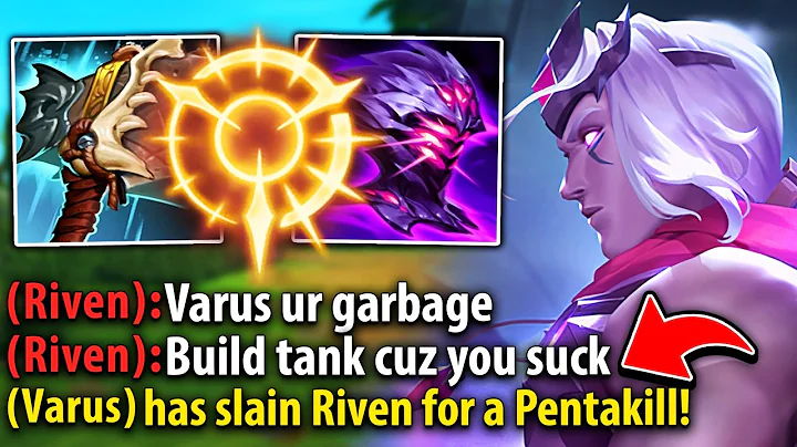 I made this trash talking Riven have a mental breakdown with Tank Varus (PENTAKILL!)
