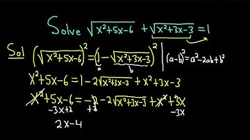 Solving an Equation with Two Square Roots || Example with Quadratics Inside the Roots