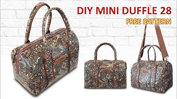 DIY Mini Duffle 28 Sling Bag - How to sew Speedy Bag - Cara membuat tas selempang