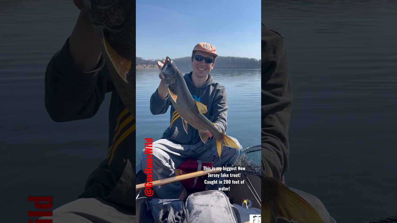Catching a BIG lake trout while fishing in NJ!? 