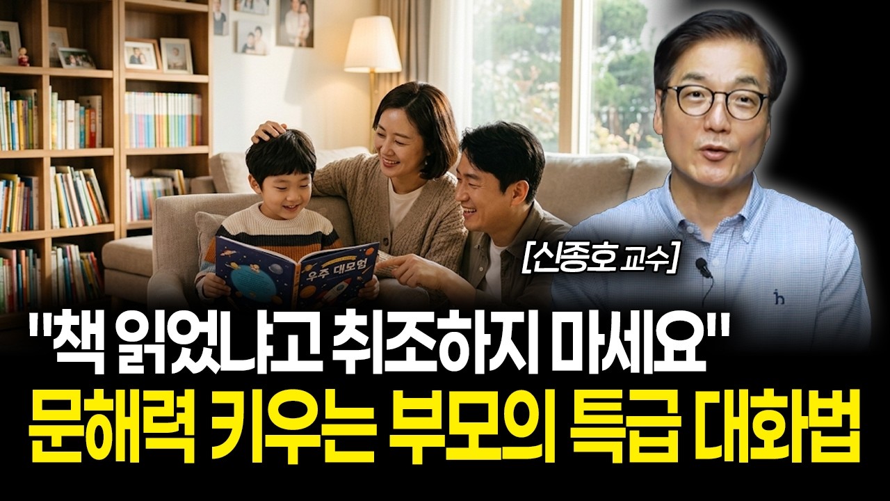 "책 읽었냐고 취조하지 마세요" 문해력 키우는 부모의 특급 대화법 알려드립니다 | 신종호 교수 1부