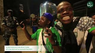 CRAZY Super Eagles Fan Reactions after the 2-0 AFCON win vs Cameroon | Osimhen mobbed after the game