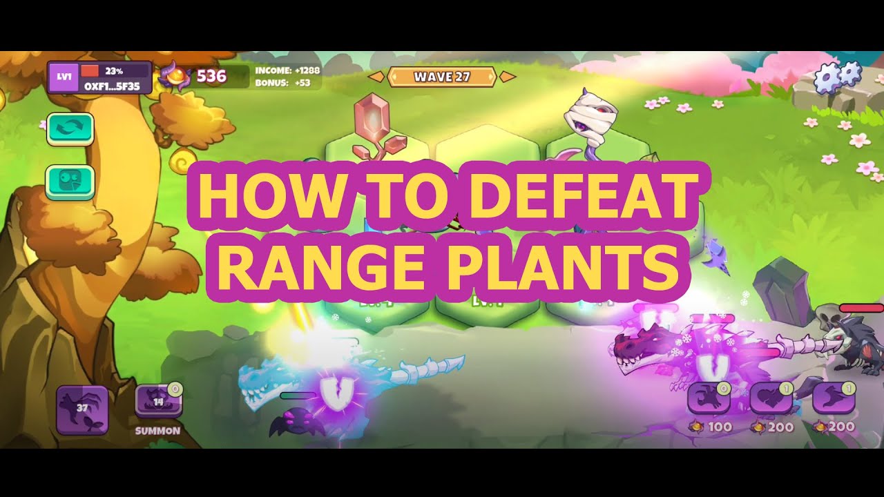 HOW TO DEFEAT RANGE PLANTS IN PVU PvP