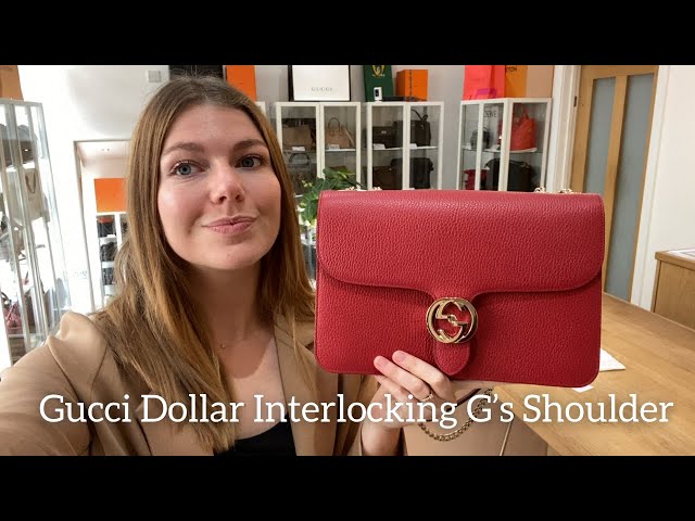 GUCCI Dollar Interlocking GG Shoulder Bag in Gray - More Than You Can  Imagine