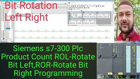 Siemens s7-300 Plc Product Count ROL-Rotate Bit Left,ROR-Rotate Bit Right Programming SimaticManager