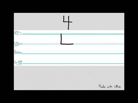 How To Write The Number 4 