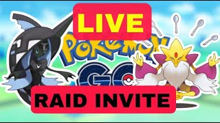 Tapu Fini Live Raid | Mega Alakazam Live Raid Invite | Pokemon Go Live🔴