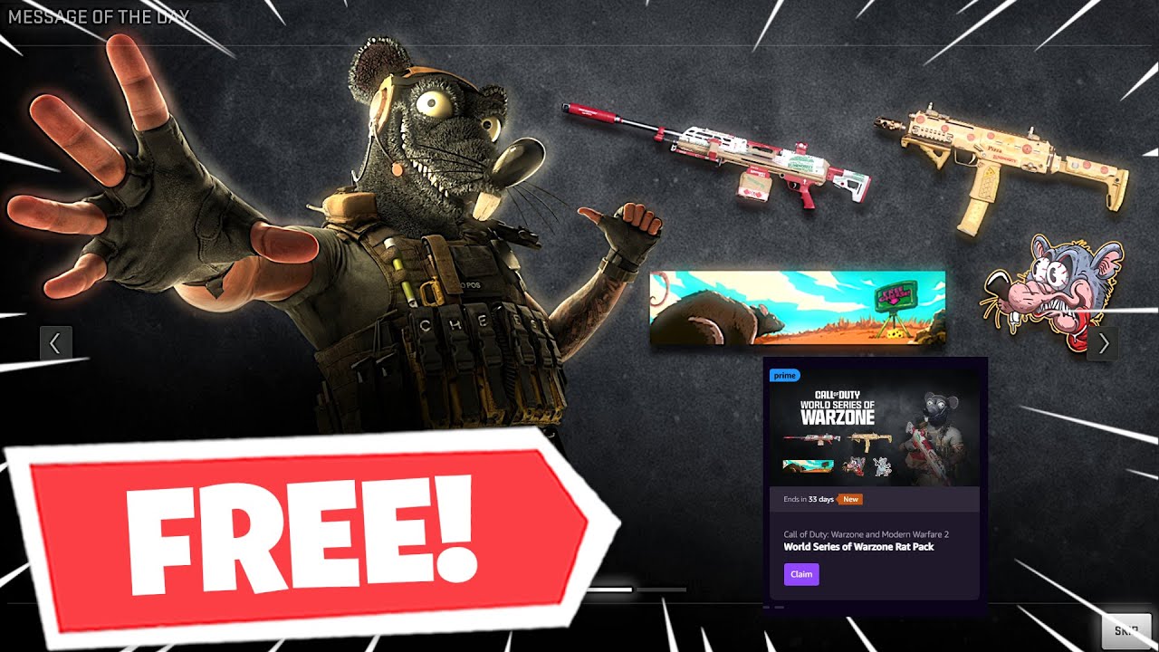 Claim 2 FREE Bundles for Warzone Pacific with Prime Gaming! (Prime Gaming  Loot 2022) 