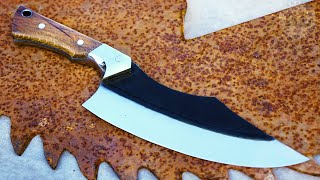 Making a large kitchen knife from an Old Saw Blade  My Best saw blade knives