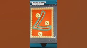 Digital embroidery using procreate #procreate #digitalpainting #digitalartistry