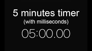 60Fps 5 Minutes Timer With Centiseconds