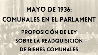 Mayo de 1936: los COMUNALES «ROBADOS» en el Parlament de Catalunya