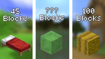 Minecraft Blocks And Their Max Fall Height