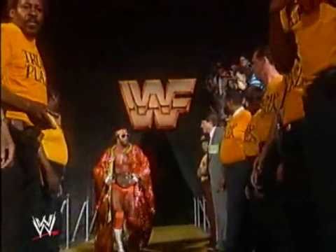 Macho Man Randy Savage Entrance   RIP (1952-2011) - WrestleMania V