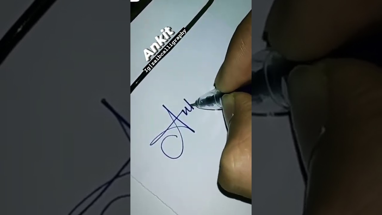 Ankit " name ka signature ✍️✍️