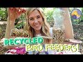 How to make 3 recycled bird feeders! | Maddie Moate