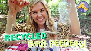 How to make recycled bird feeders! | Maddie Moate (Ad)