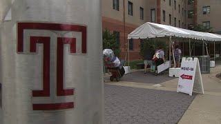 Hundreds of Temple University students arrive on campus ahead of new school year