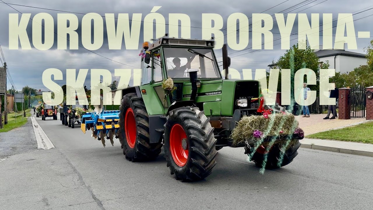 Przejazd korowodu Dożynki 6.09.2025 Borynia-Skrzeczkowice 