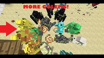 Minecraft:MORE GOLEMS(WITH SPECIAL ABILITIES!) Mod Showcase