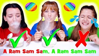 Asmr Most Popular Food Challenge Pop It Race Ram-Sam-Sam Song Wineglass Race Eating Sound