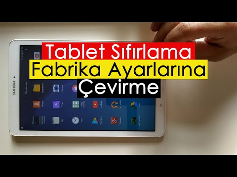 Video: Bir Tablet Nasıl Sıfırlanır