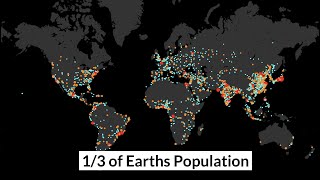 Every big City of our World in a Minute