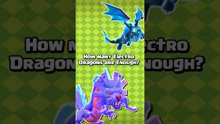 How Many Electro Dragons are Enough for Beating Azure Dragon (Clash of Clans) #coc #viral #shorts